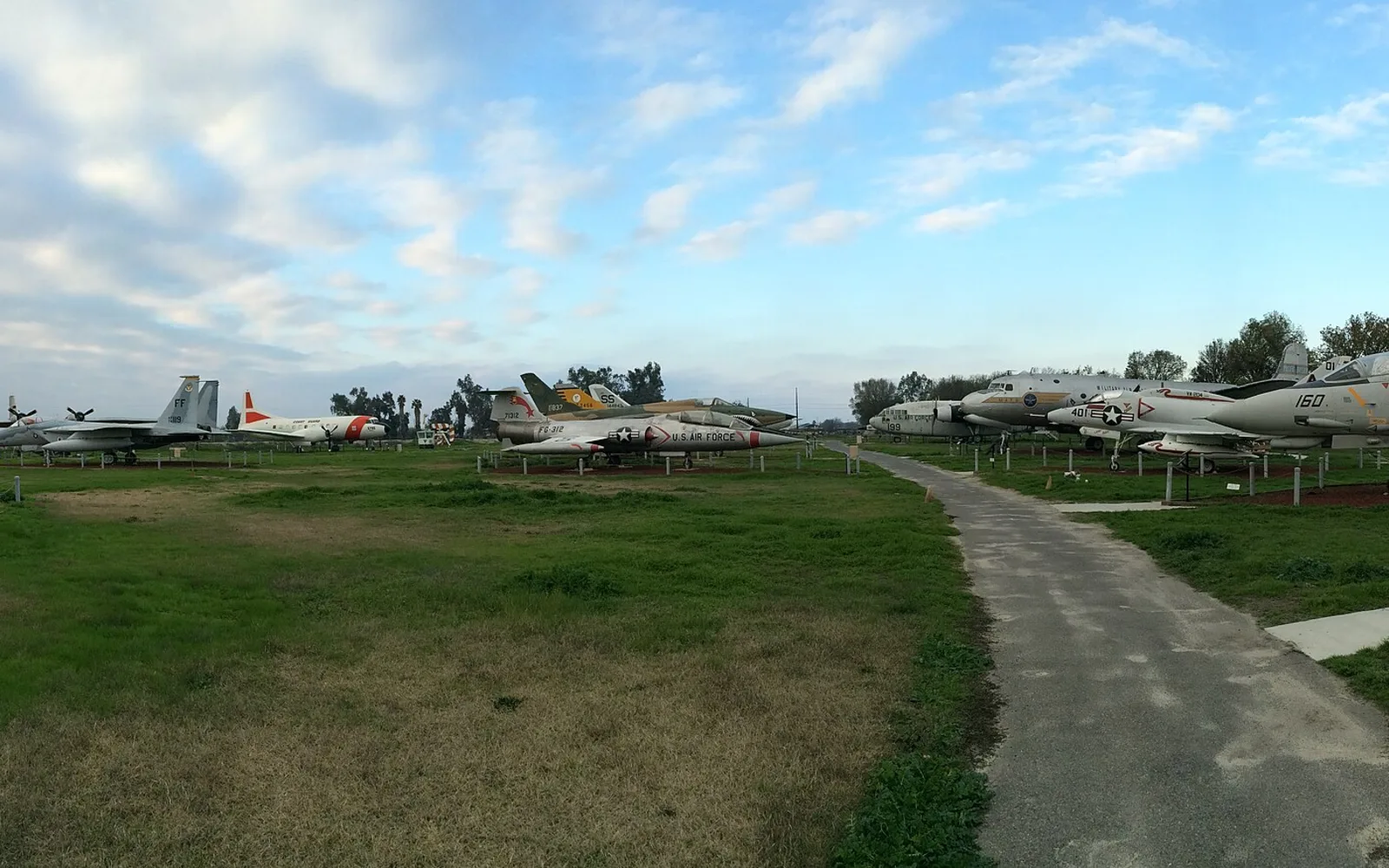 Aircraft on outdoor display at Castle Air Museum in Atwater, California